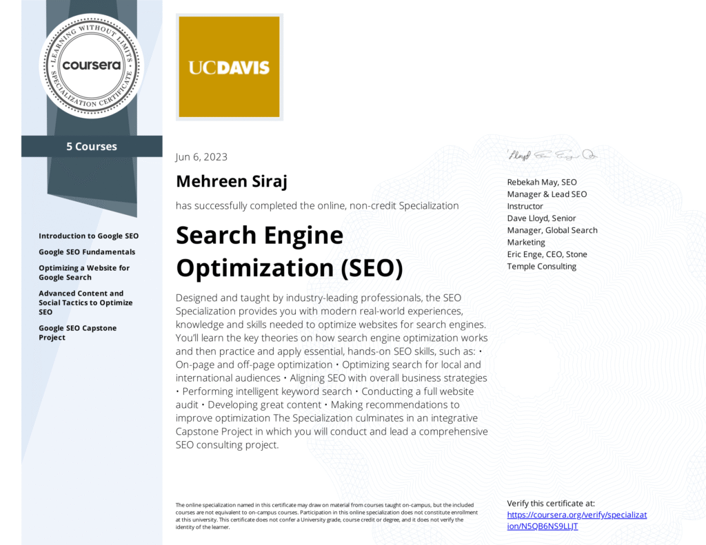 Google-SEO-Specialization