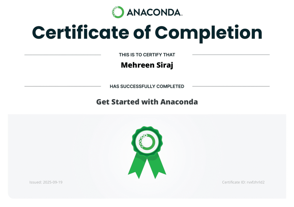 Anaconda Certified